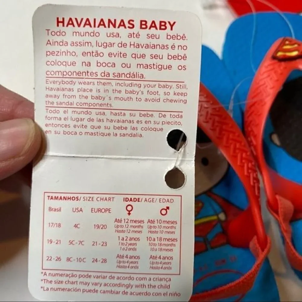 Havaianas blue superman