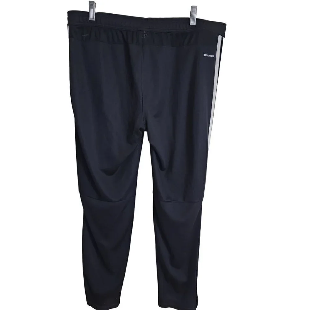 Adidas Black 3 Stripe Climacool Lounge Pants Size XL