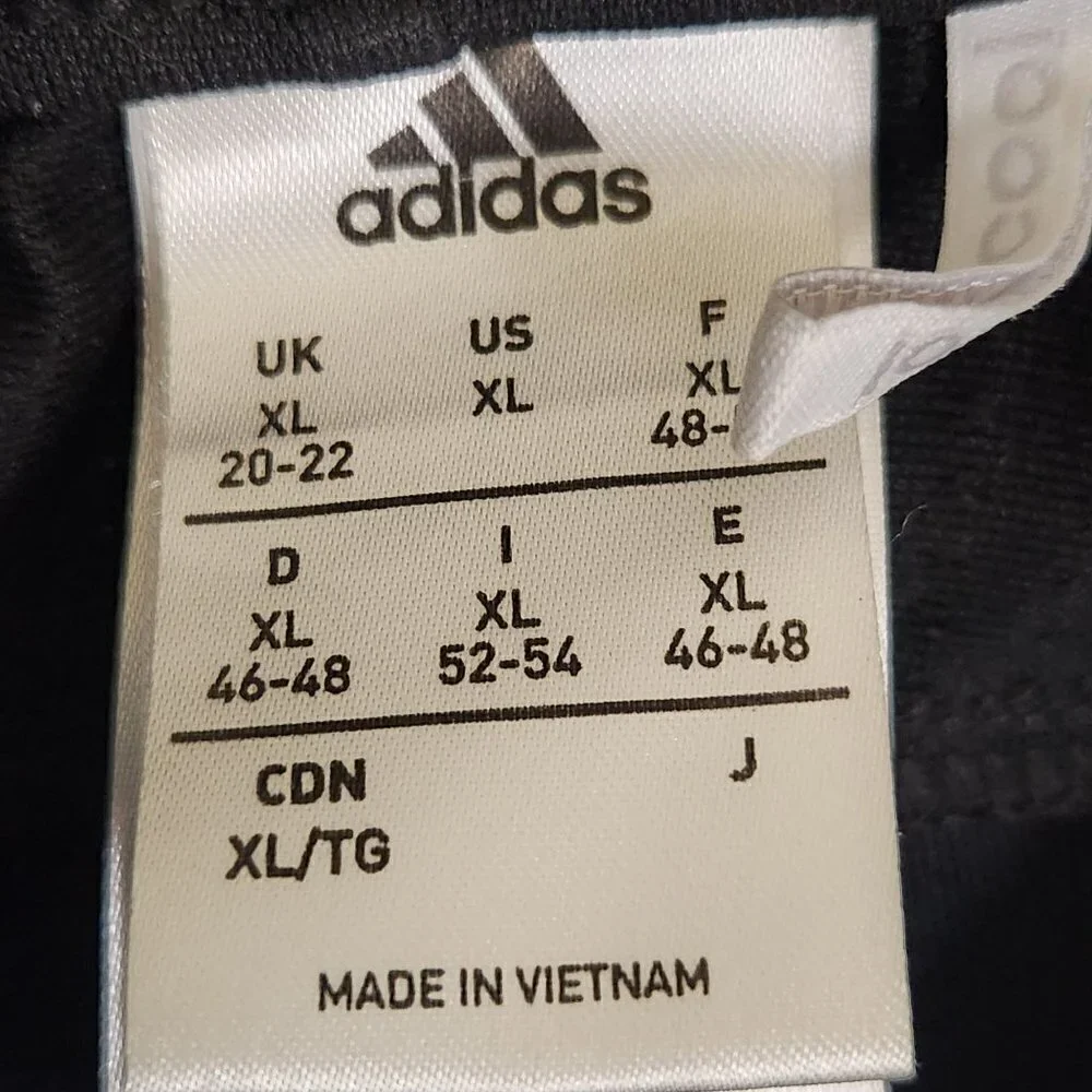 Adidas Black 3 Stripe Climacool Lounge Pants Size XL