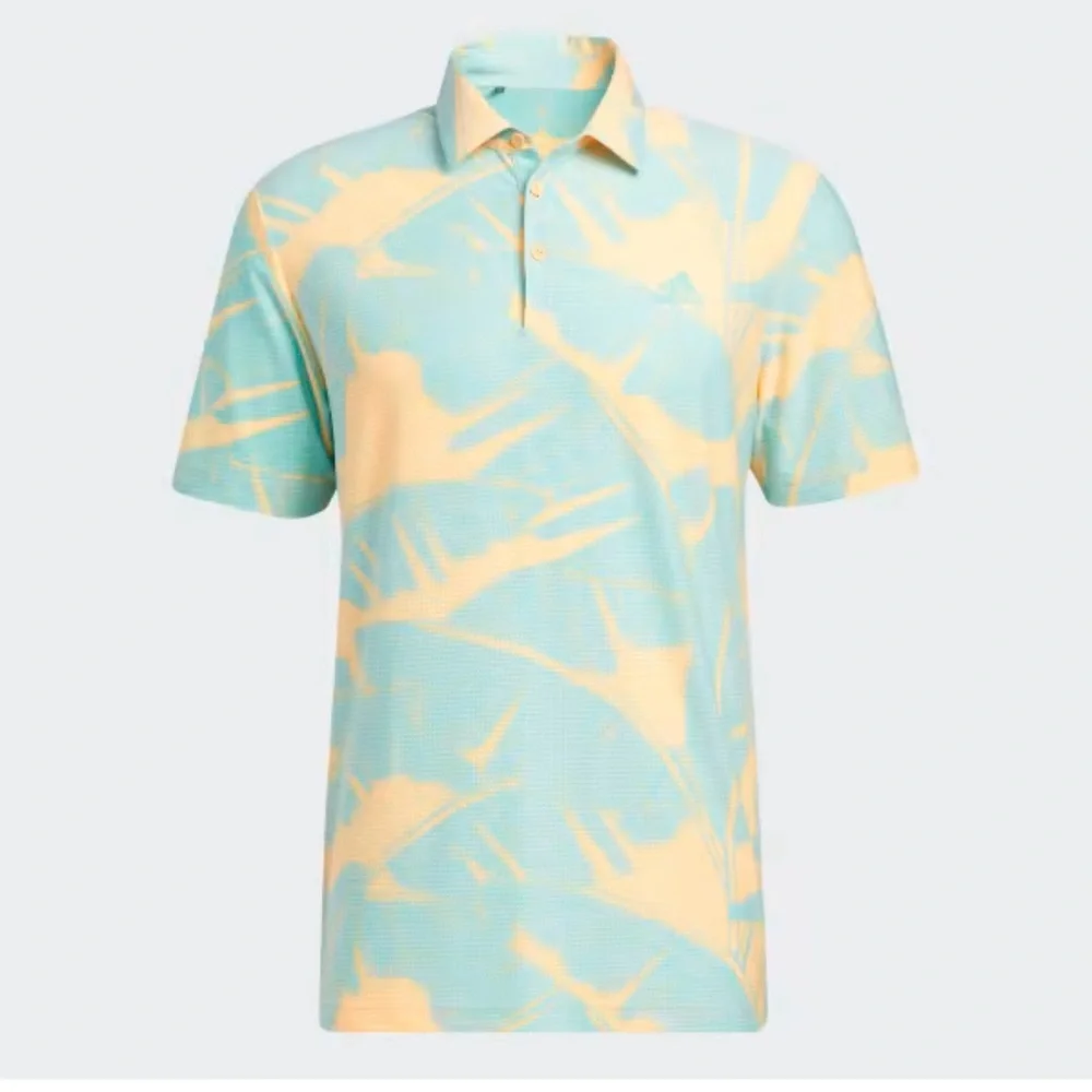 Adidas Mesh Vibes Print Golf Polo Tropical Vented Short Sleeve Mens Size 2XL