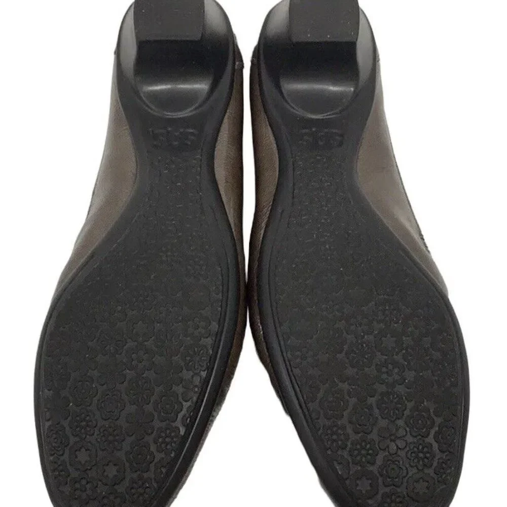 SAS Sonyo Taupe Brown Slip On Pumps Shoes US 7.5 N