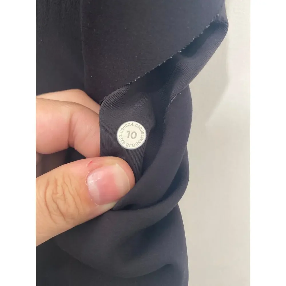 Lululemon Cargo Super High Rise Hiking Leggings Pants Black Size 10