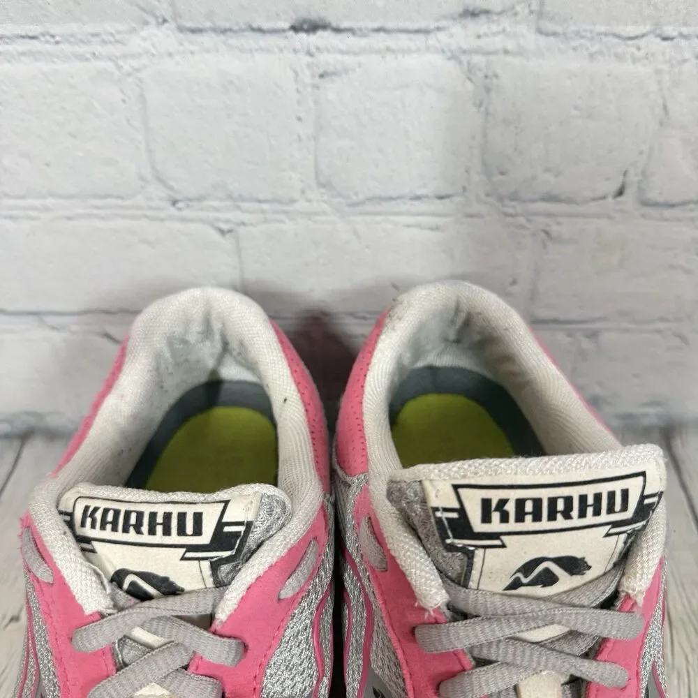 Karhu Fast4 Womens 8.5 Pink Gray Fulcrum Running Shoes F200091 Retro Sneakers