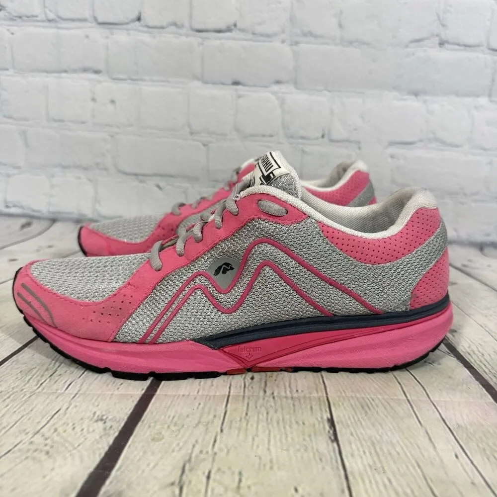 Karhu Fast4 Womens 8.5 Pink Gray Fulcrum Running Shoes F200091 Retro Sneakers