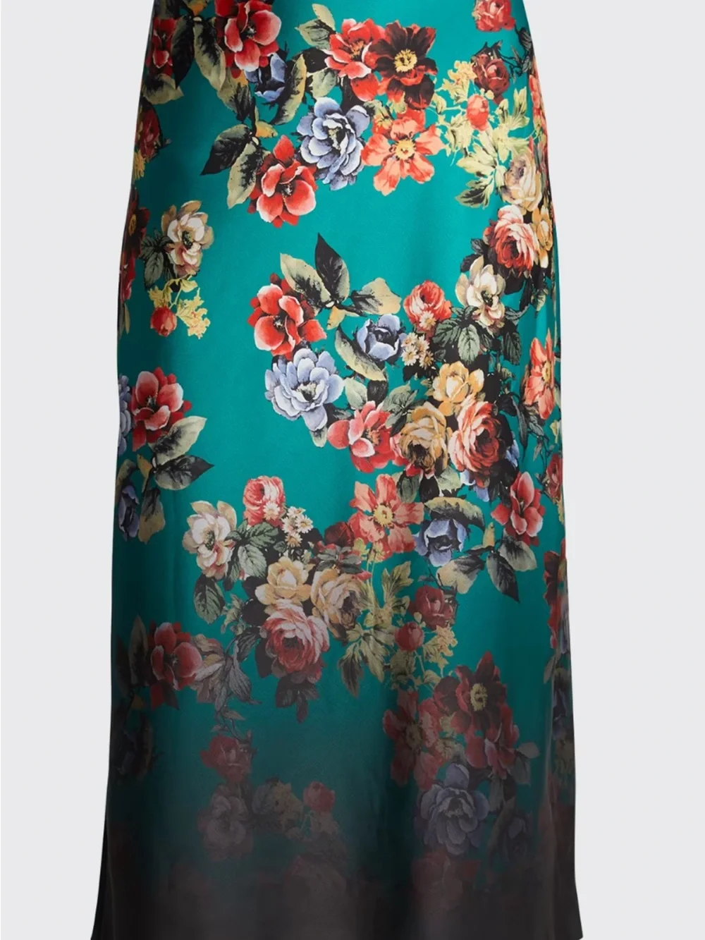 Alice + Olivia Sz. 4 Maeve Floral Print Slip Skirt