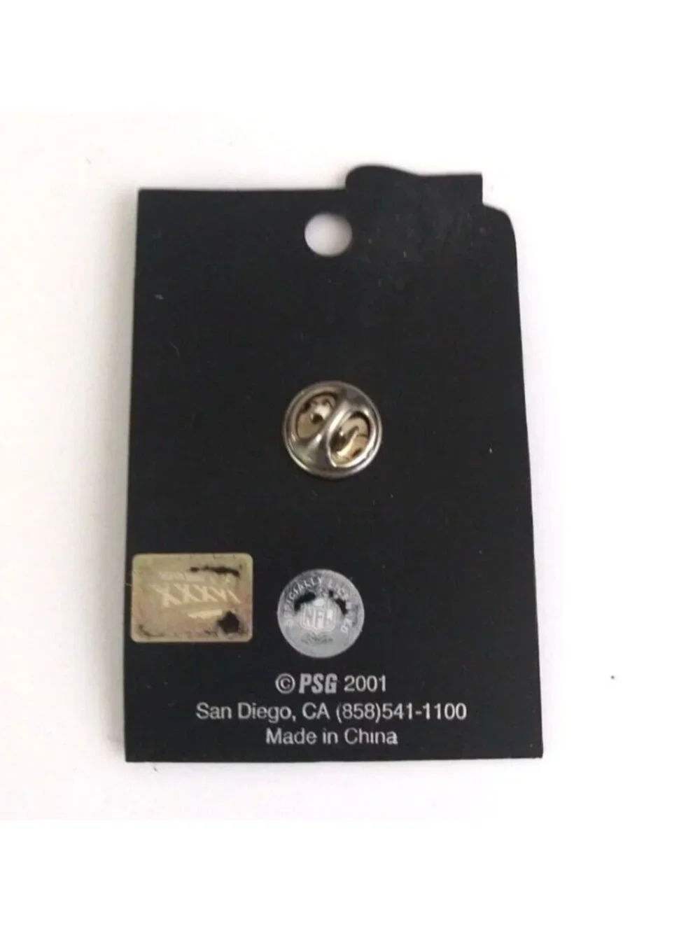 New PSG NFL Super Bowl 2001 New England Patriots Rams Pin XXXVI 36 Carnevale