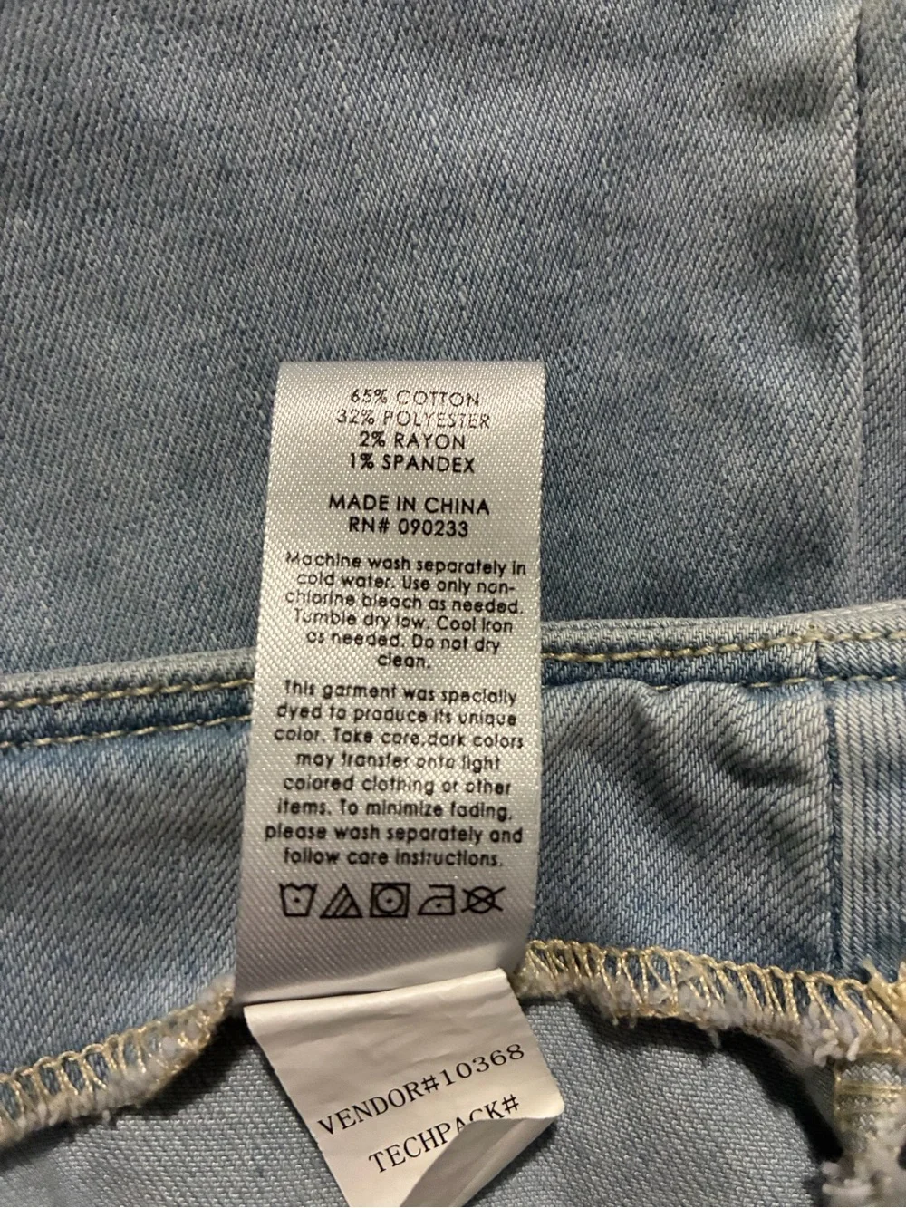 PacSun Pale Blue Denim Belted Mini Skirt