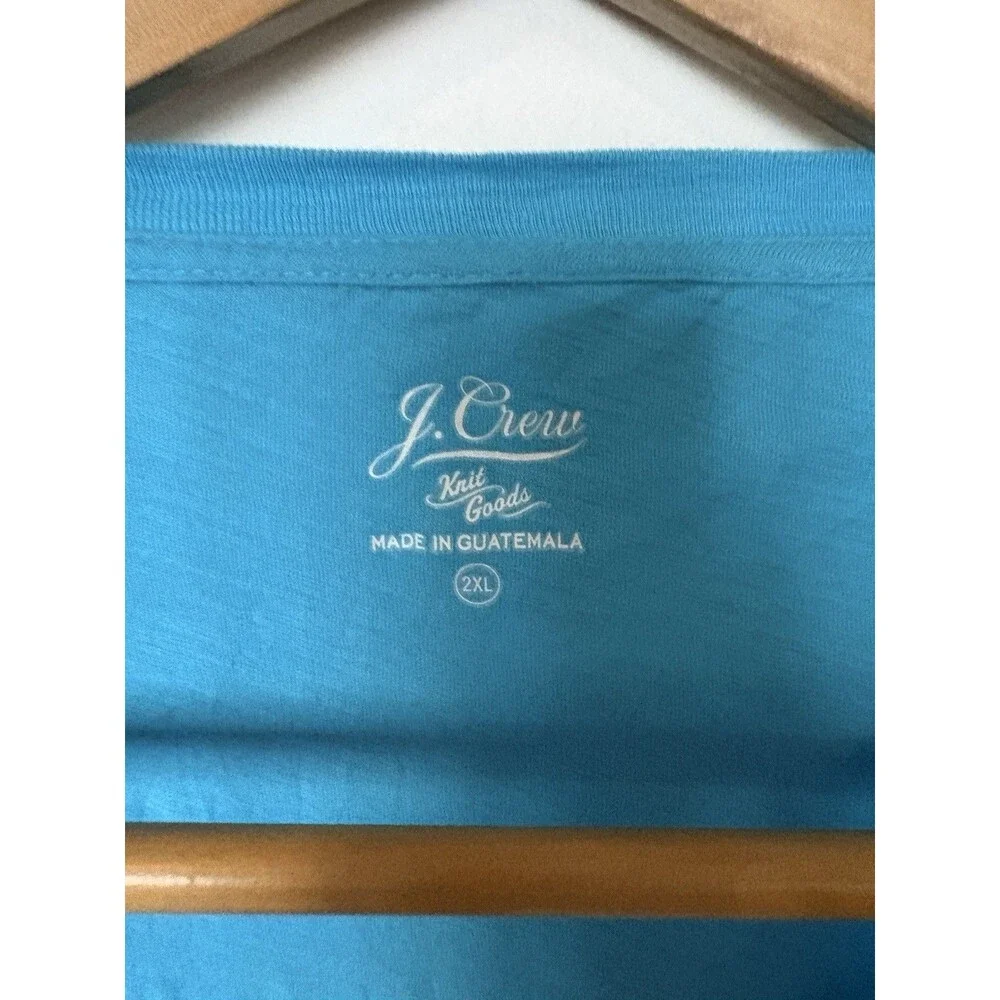 J Crew Blue Team Pool Short Sleeve Shirt Size 2XL