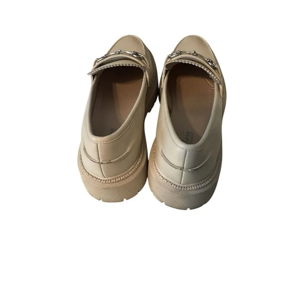Skechers Modern Rugged Loafers Sweet Choice Off White comfort Slip On Chunky 9