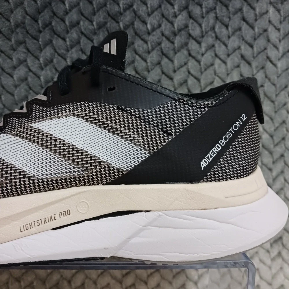 Adidas Adizero Boston 12 Black Carbon Women's Walking Running Shoes Size 7