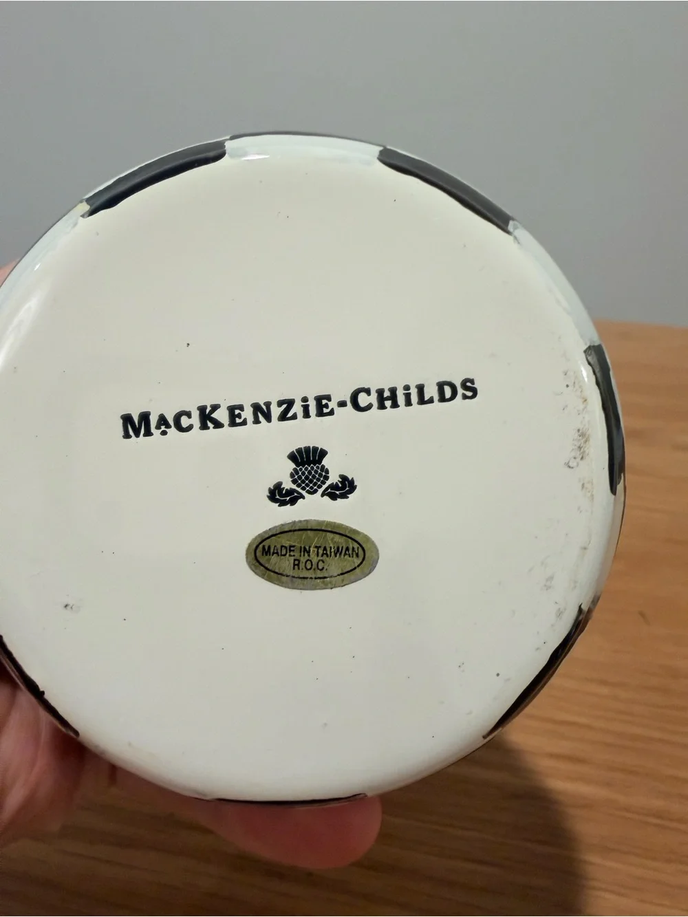 MacKenzie-Childs jar signature