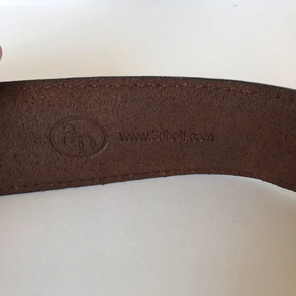 3D Belt Company Brown Leather Belt