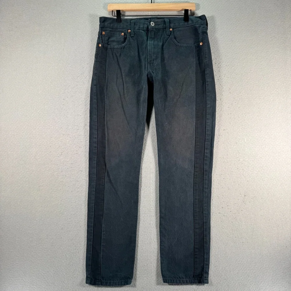 Levis 502 Jeans Mens 32x32‎ Black Tapered Leg Limited Rare Comfort Denim Stretch