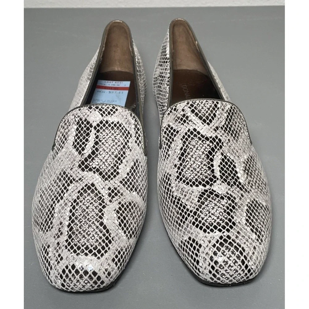 Donald‎ J Pliner Snake Print Hazel Mystic Embellished Loafers 8 M Shoes