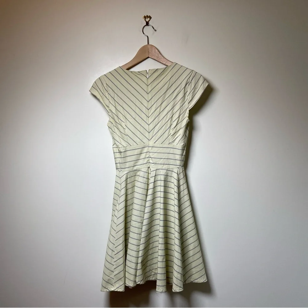 Vintage Gown Town Striped Pinup Dress Small