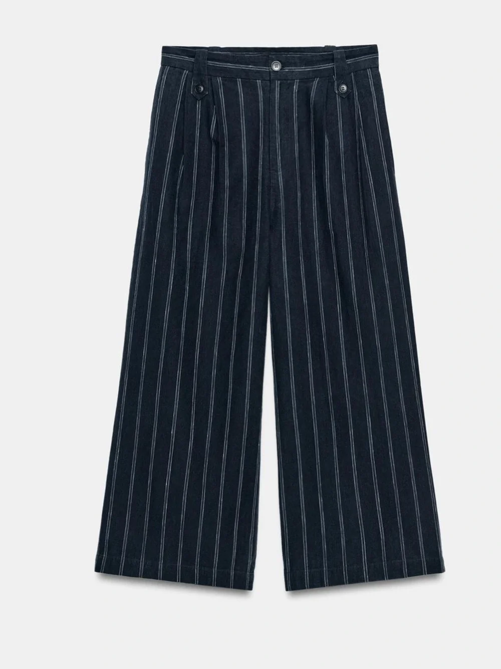 Zara navy pinstripe