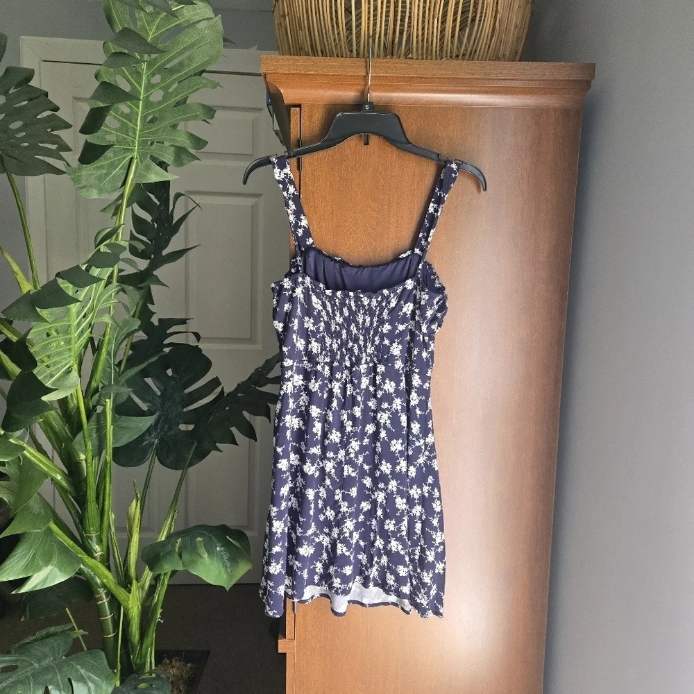 Trixxi Navy Blue Floral Mini Dress
