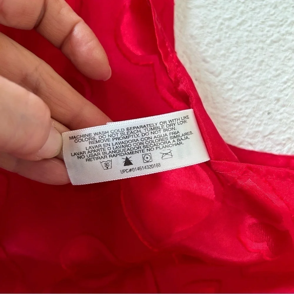 Secret Treasures Women’s Slip Cami XL Red Hearts Intimate Date Sexy Feminine