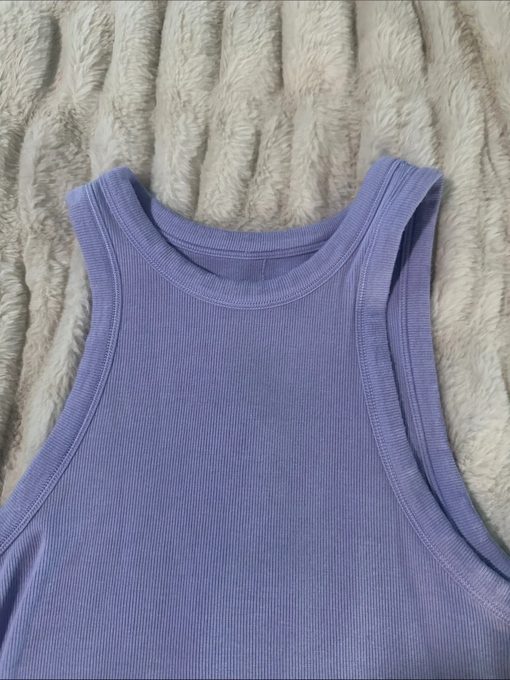 lululemon athletica sleeveless cropped ribbed
