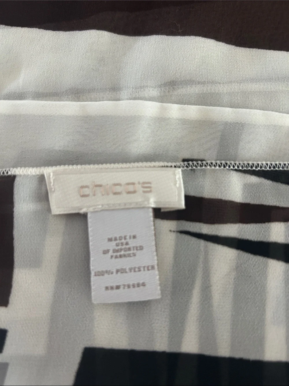 Chicos fabric black