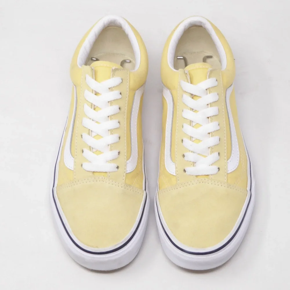 Vans Women Sneakers Shoes Yellow Old Skool Low Top Lace Up 6.5