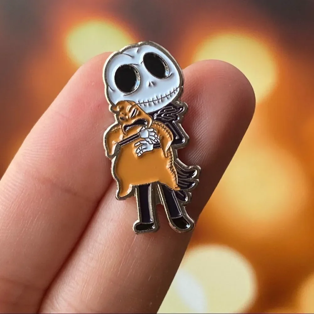 Jack & Oogie Boogie Enamel Pin/ Brooch