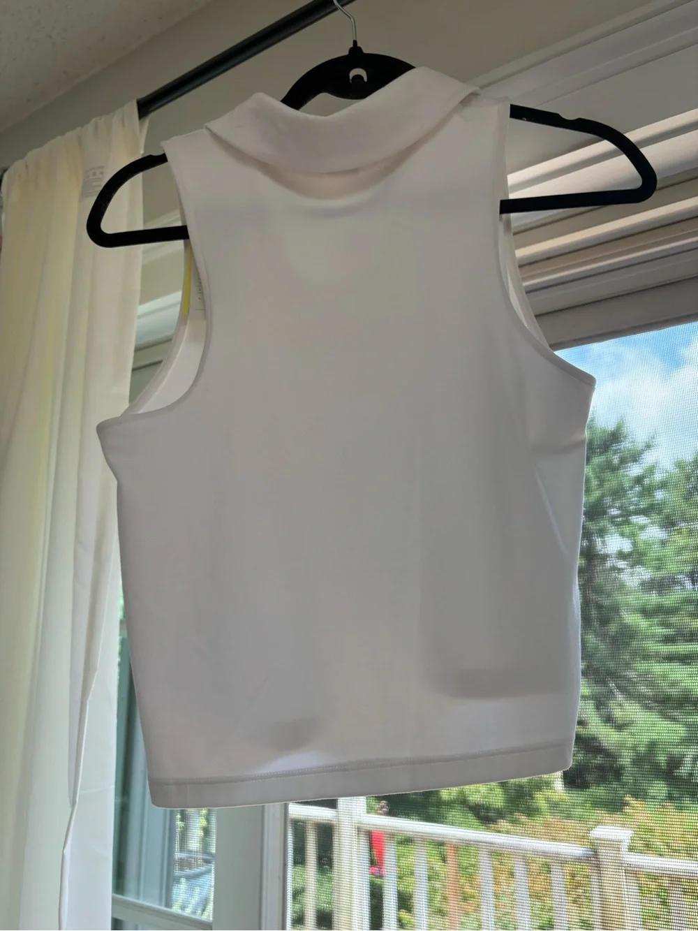 Polo cropped tank top