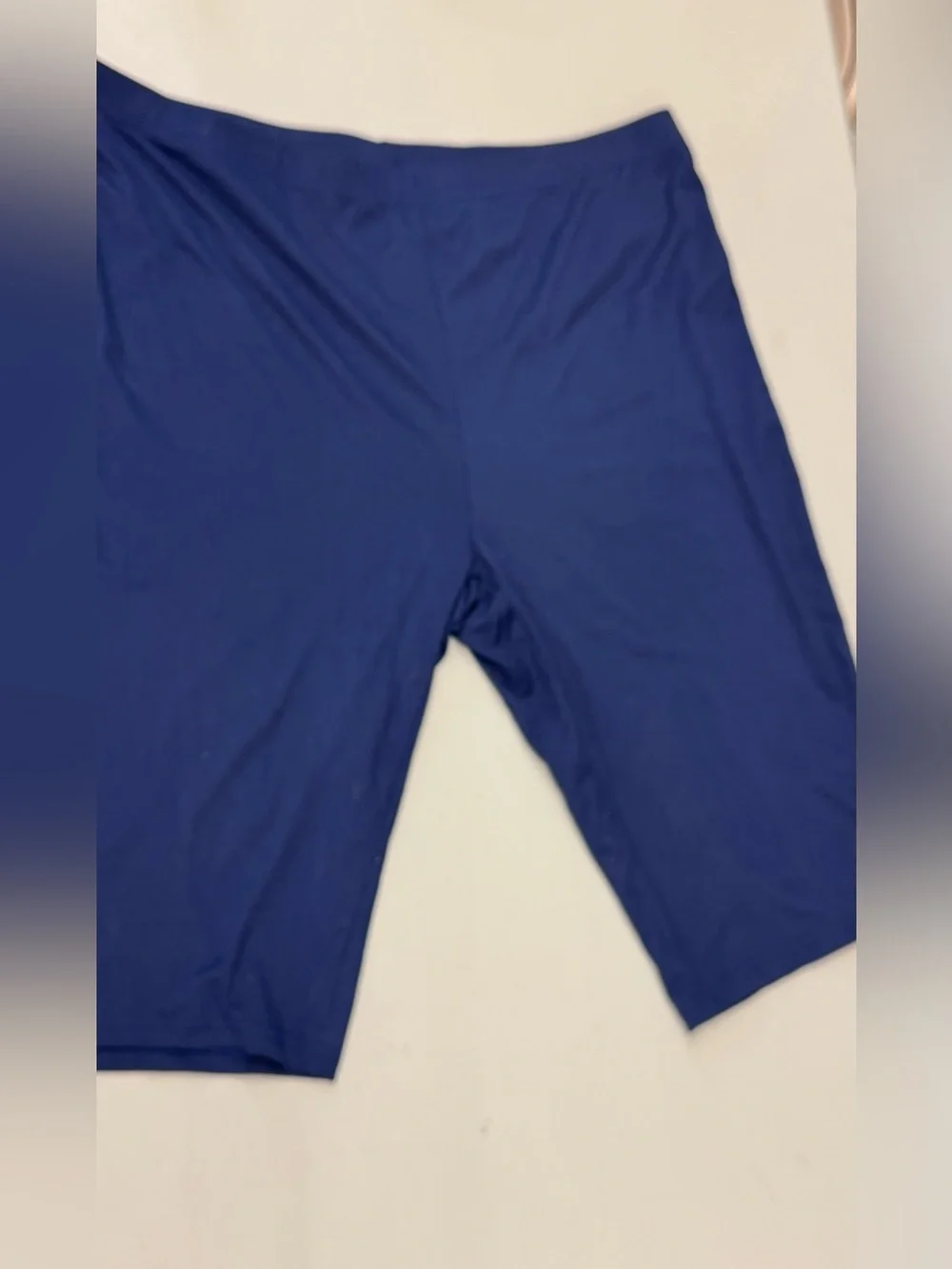 Navy Blue Women's Capris comfy plus size stretchy pants 3XL