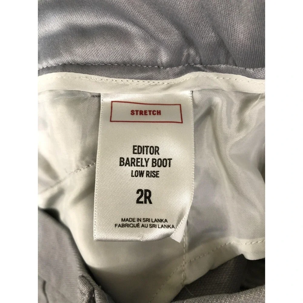EXPRESS Pants Women's 2R (28x32) Gray Editor Barely Boot Low Rise