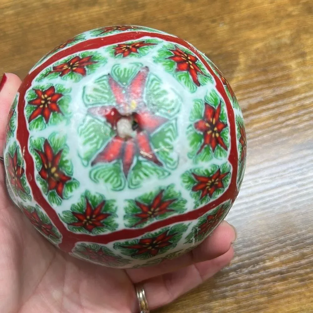 MAGIC GLOW‎ CANDLE Christmas Mood Sitting Venetian Glass Technique Unscented