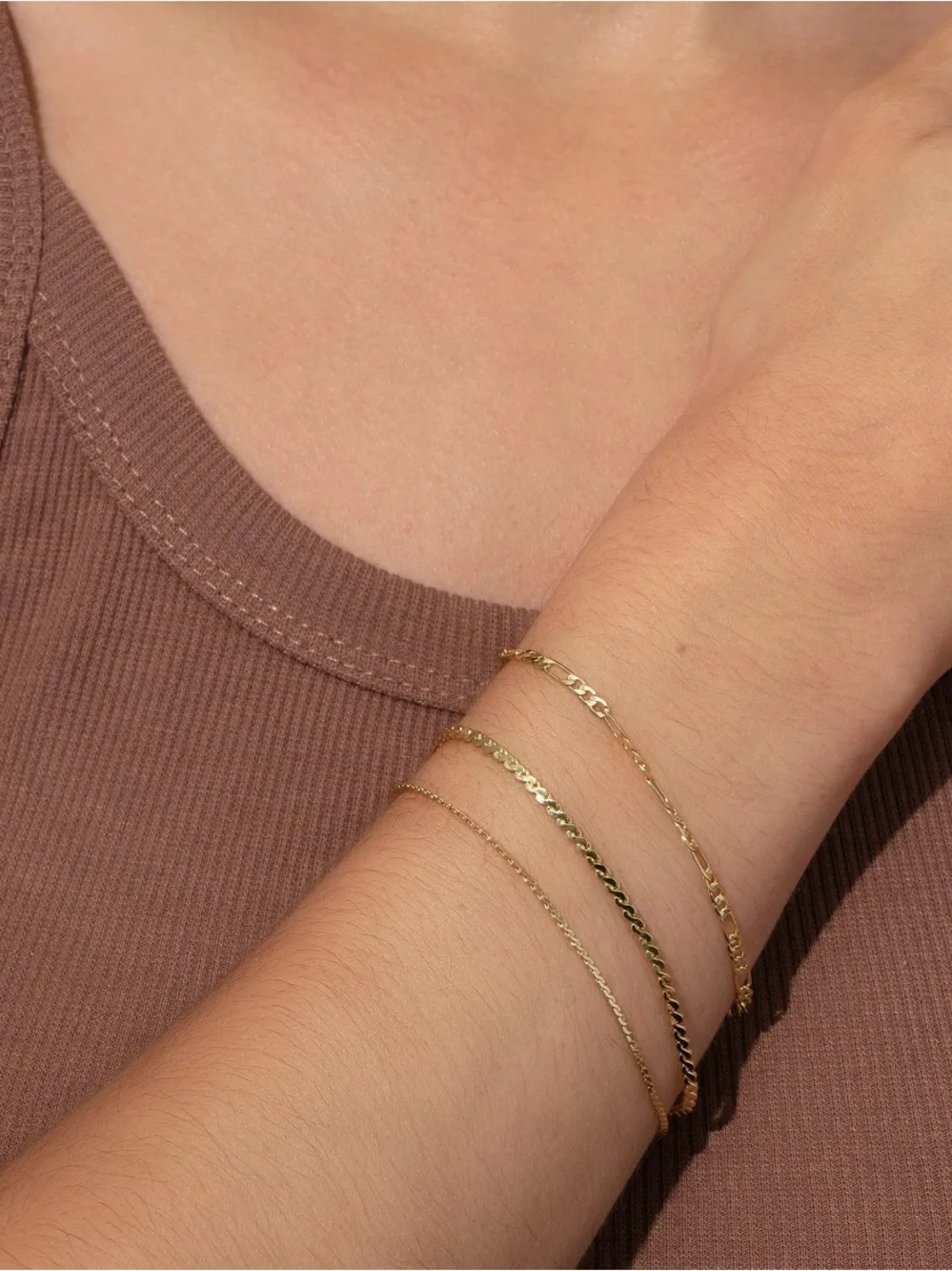 Uncommon James mini gilded bracelet