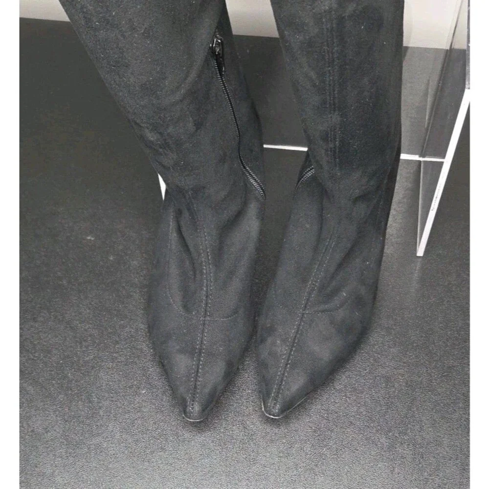 Anthropologie black suede