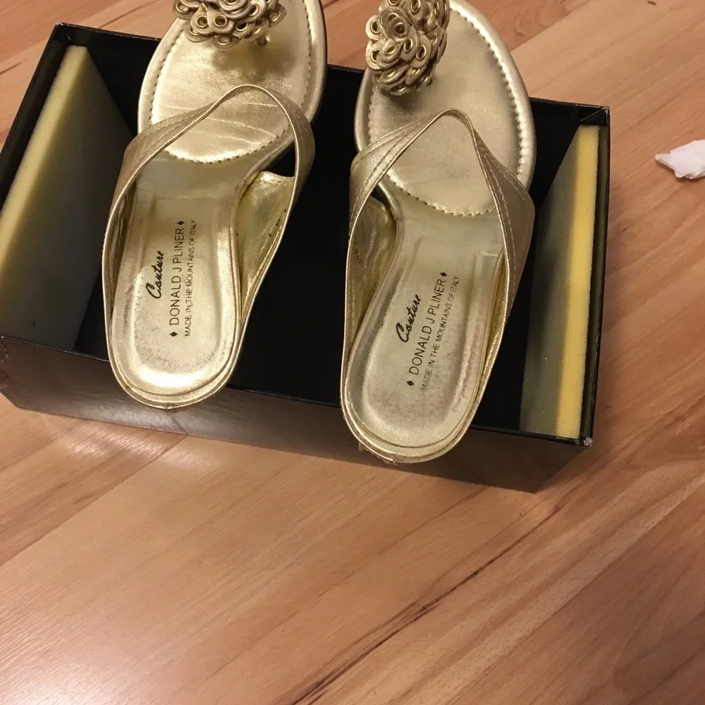 Donald J. Pliner gold pliner vintage