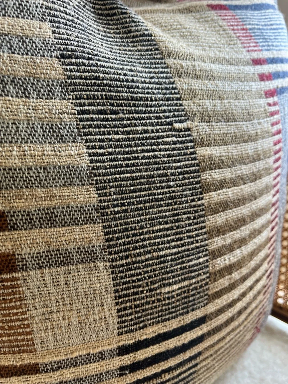 Crate & Barrel Etta silk wool throw pillow and insert