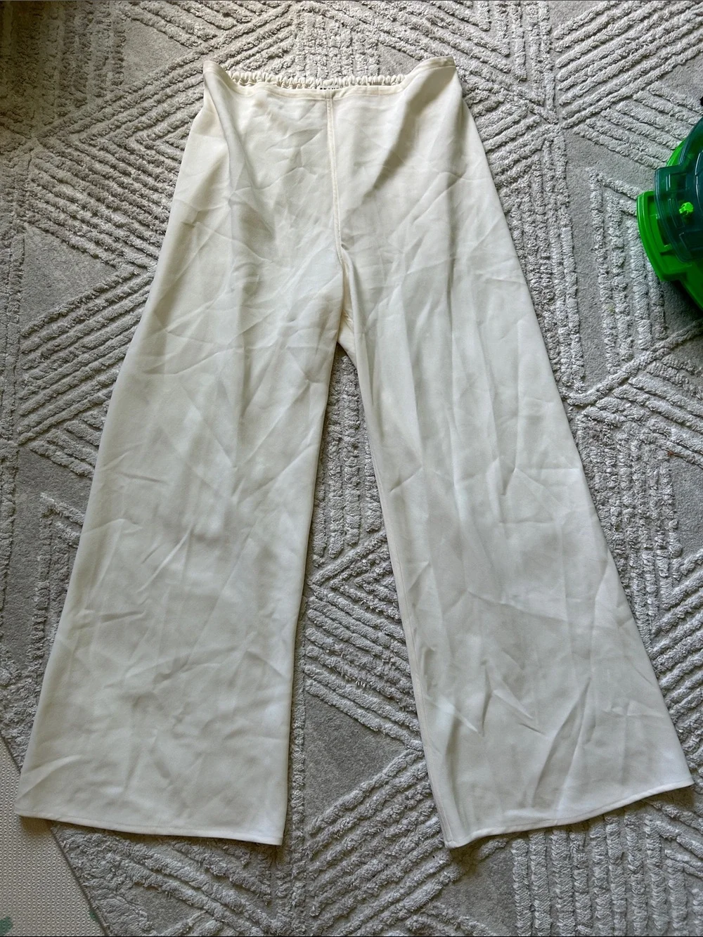 Staud Cream Wide-Leg Women's Pants