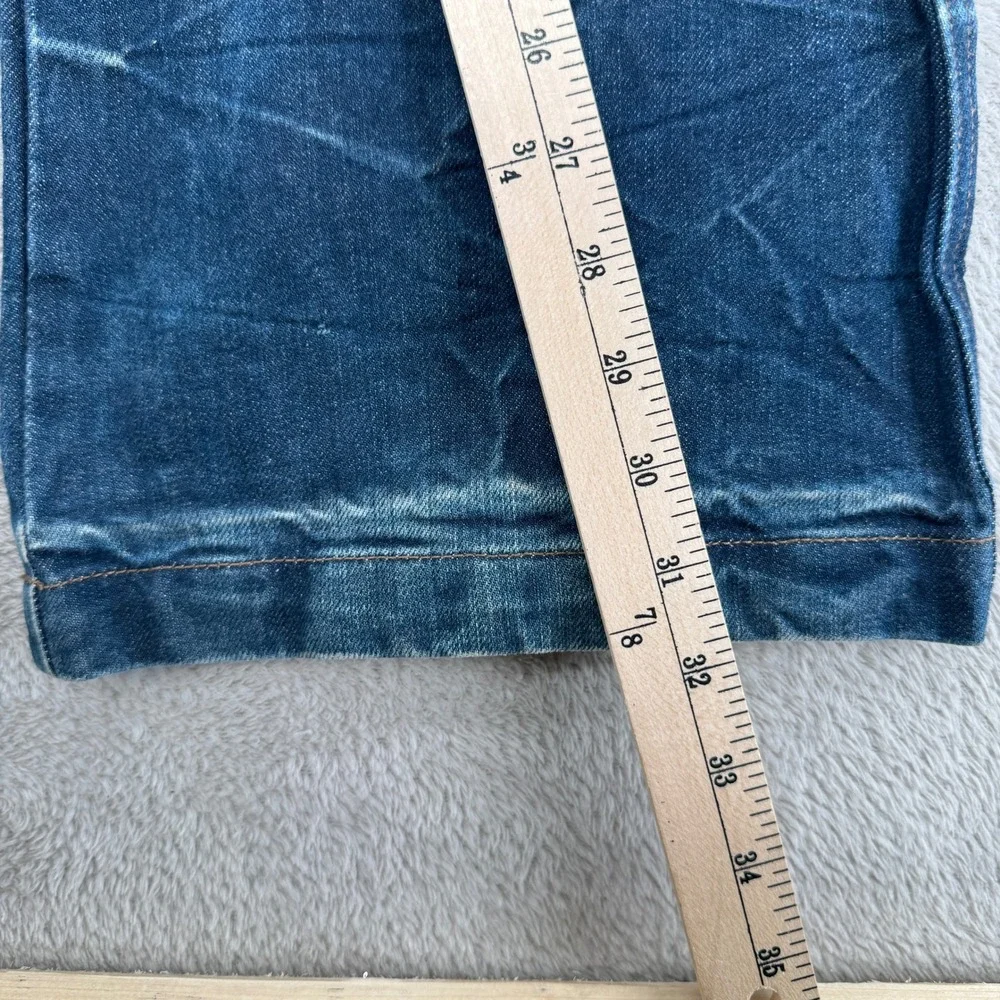 Vintage Y2K Chevignon Jumble Flare Leg Jeans Womens 27 Blue Denim Whisker‎ Wash