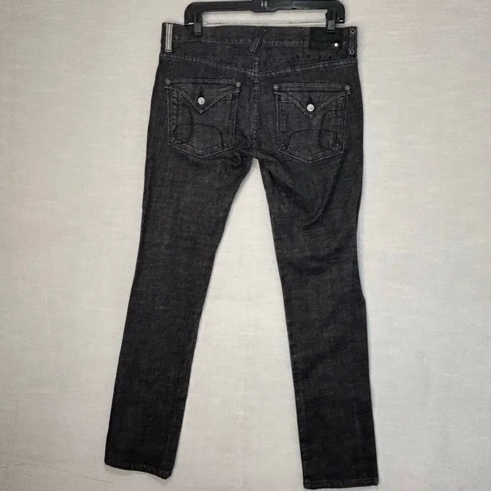 Hurley Women's Size 31 Button Fly Black Slim Fit Jeans