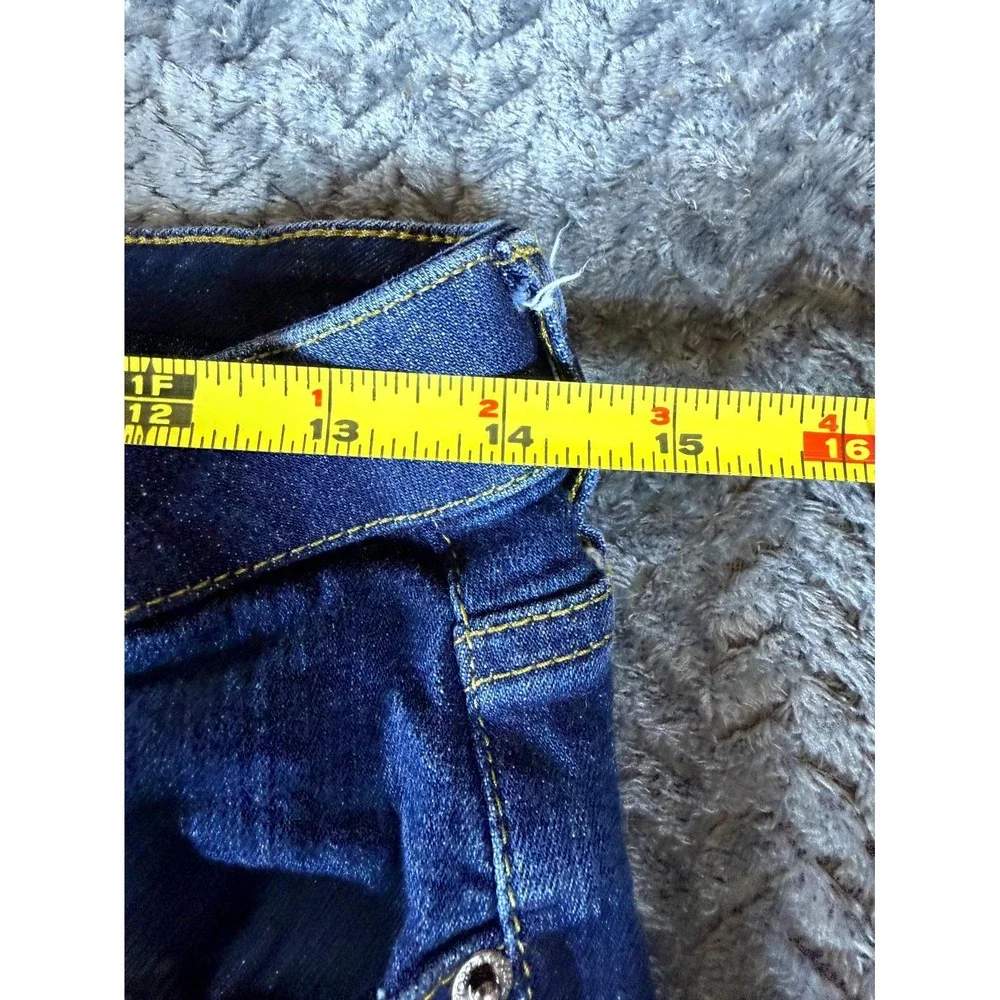 NY&C Curvy High Rise Skinny Jeans Women 8 Blue Denim Cotton Dark Wash Streetwear