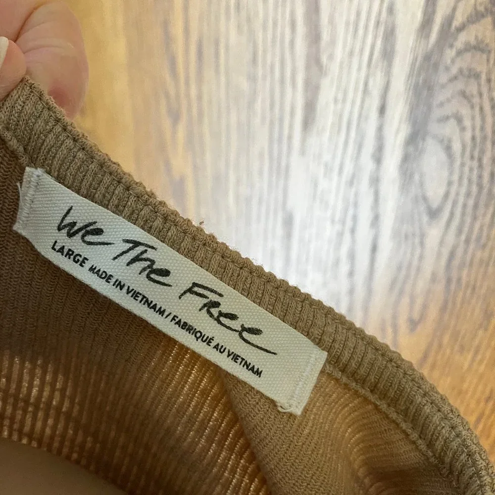 Free People fitted ribbed