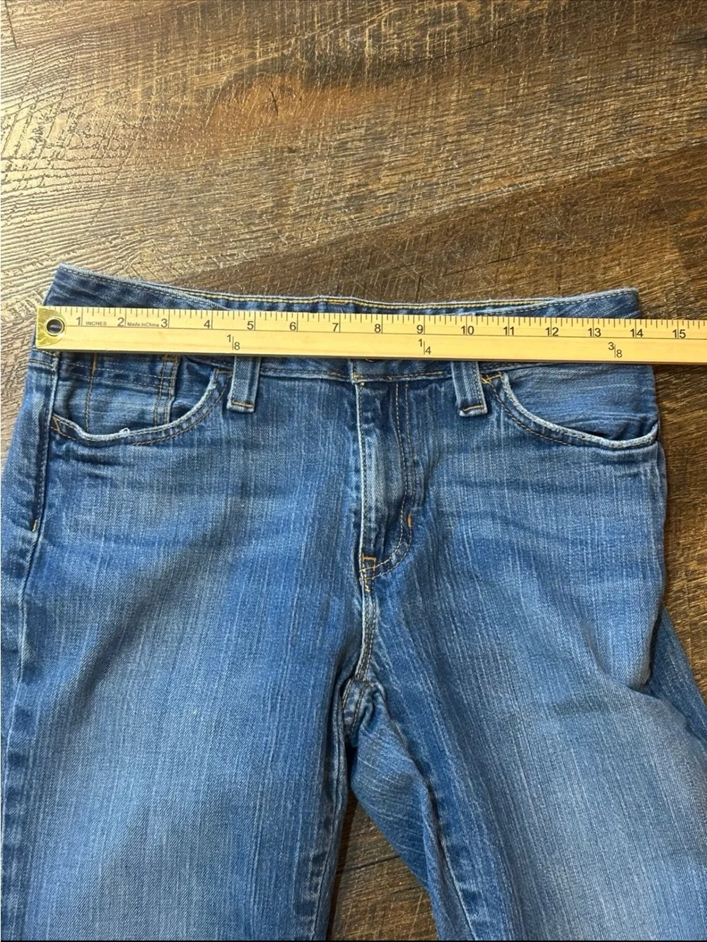 GAP Blue Flared Wide-Leg Jeans