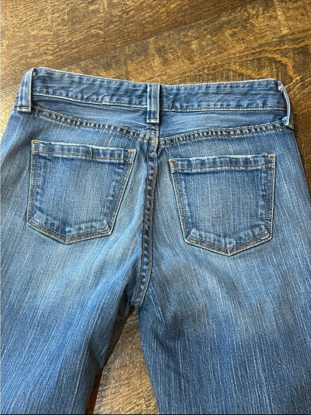 GAP Blue Flared Wide-Leg Jeans