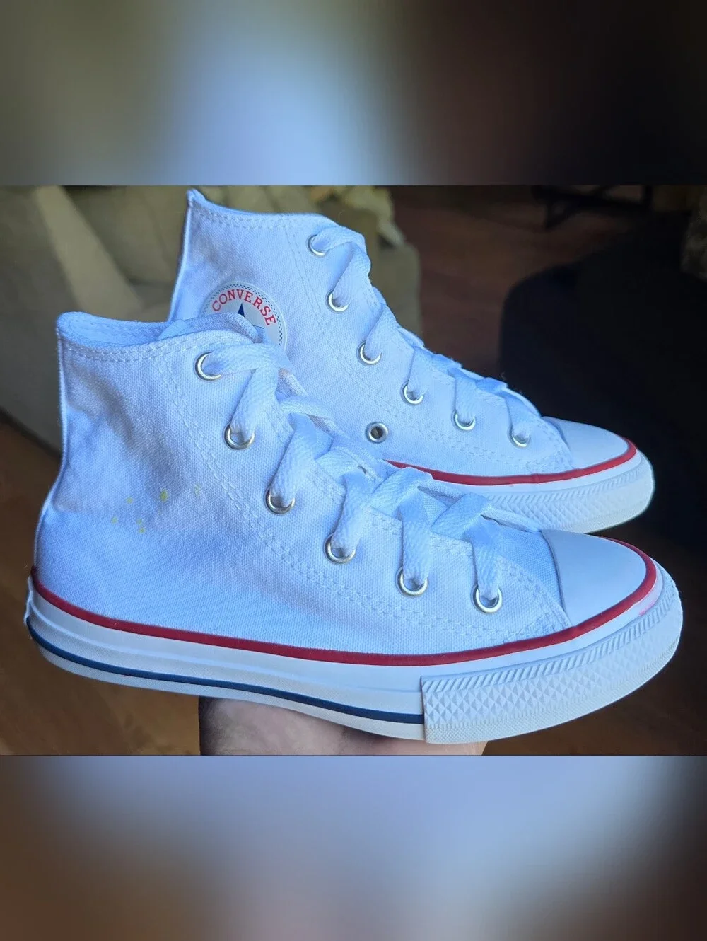 Sz 13 Toddler Kids CONVERSE CTAS HI White Casual Shoes