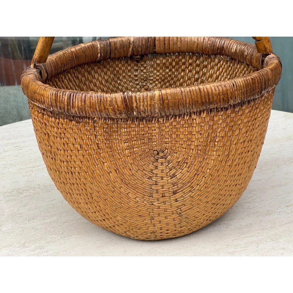 Chinese Rice Gathering Basket 15.5