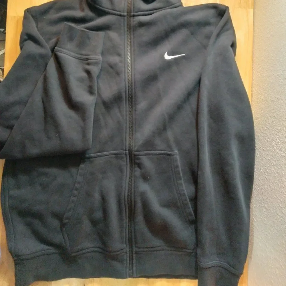 Vintage Y2K Nike Small Swoosh Zipper Hoodie Sweatshirt
