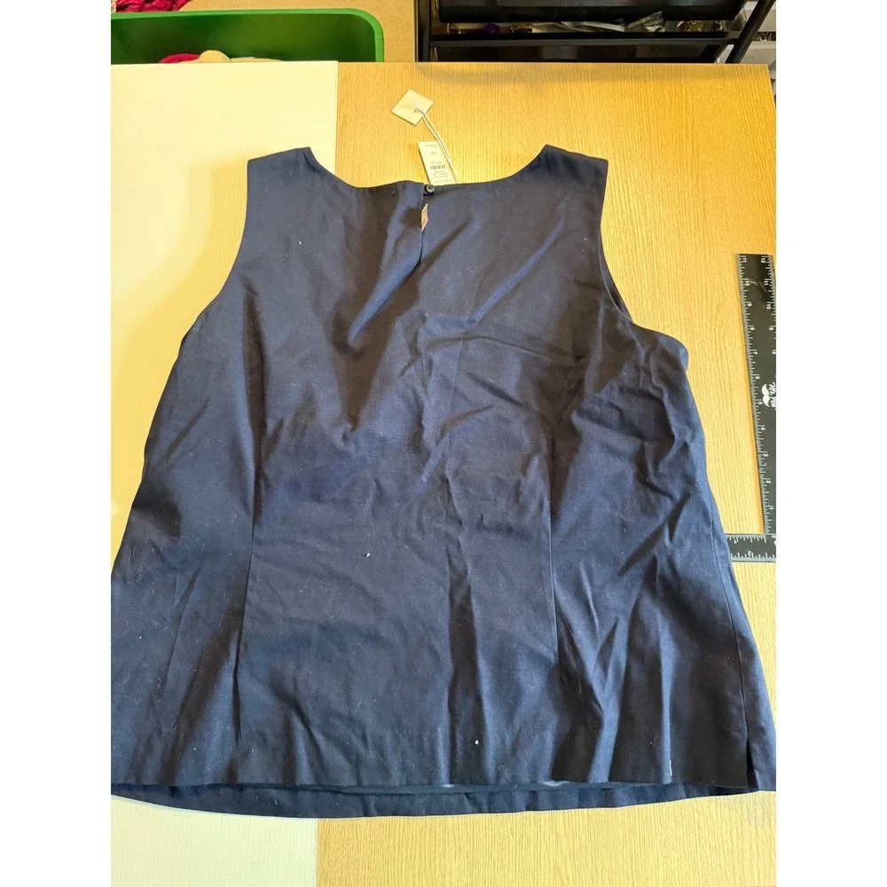 Talbots sleeveless navy