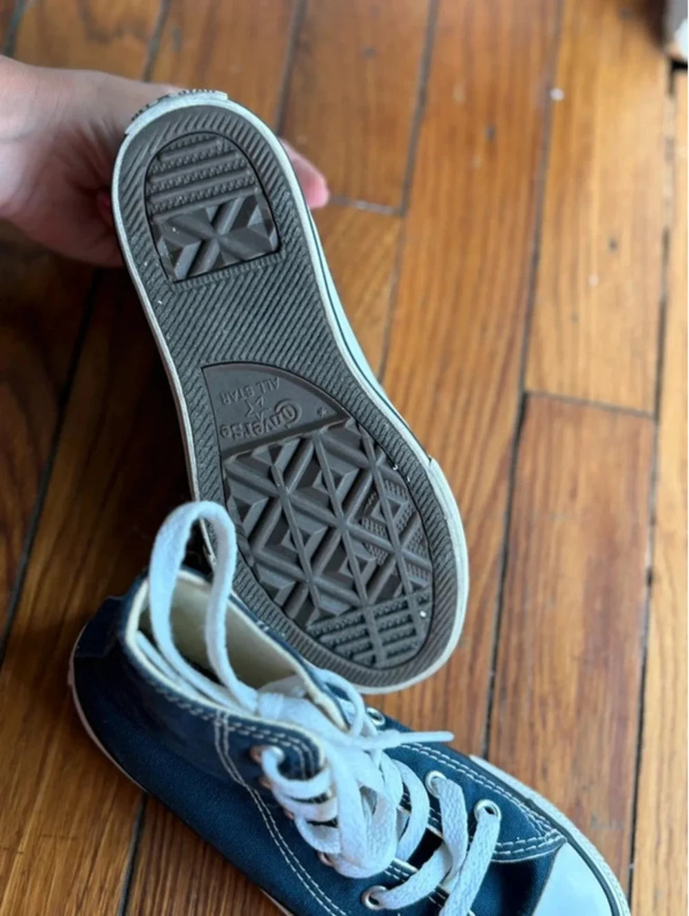 12C Kids Navy Blue Hightop Converse