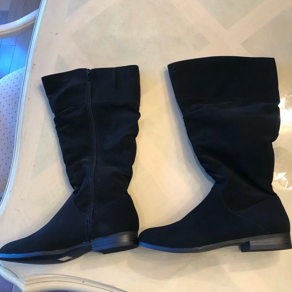 Style & Co. Black Over-The-Knee Stretch Boots