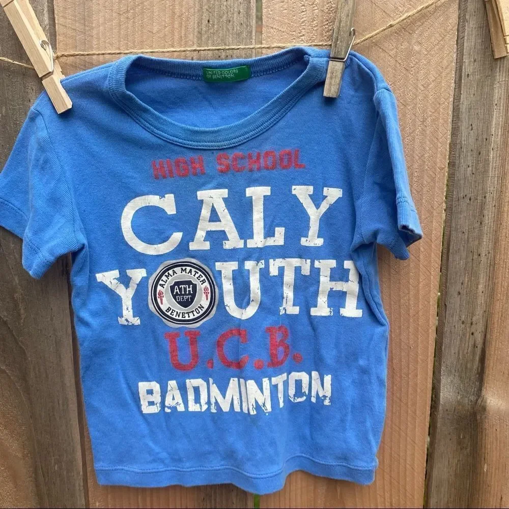 Benetton baby T-shirt blue size 12 months