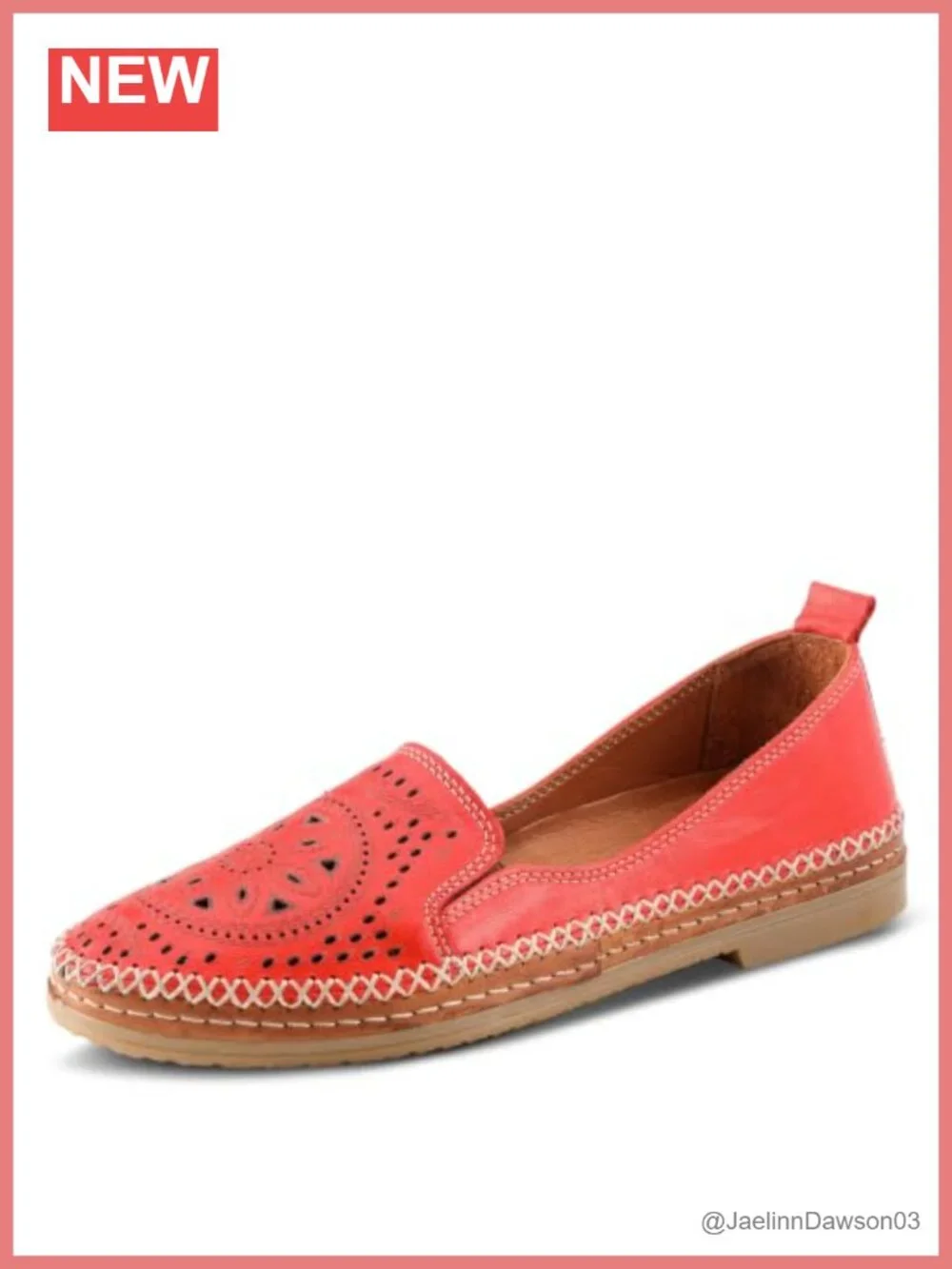 Premium Leather Slip-On Loafers with Laser Cutout Design, Elastic Goring,