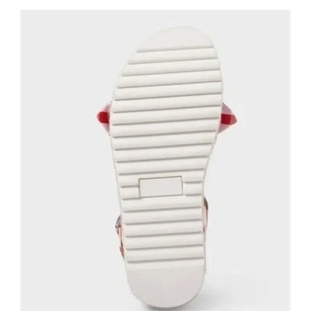 Little Girls Gingham Red Sandals by Cat‎ & Jack Daphne  Size 2 New With Tags